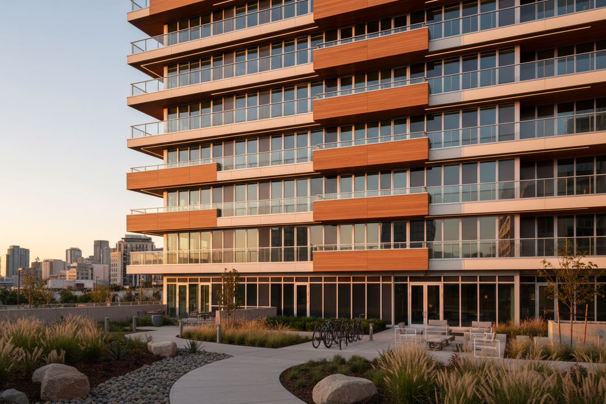 apartment building photo landscape